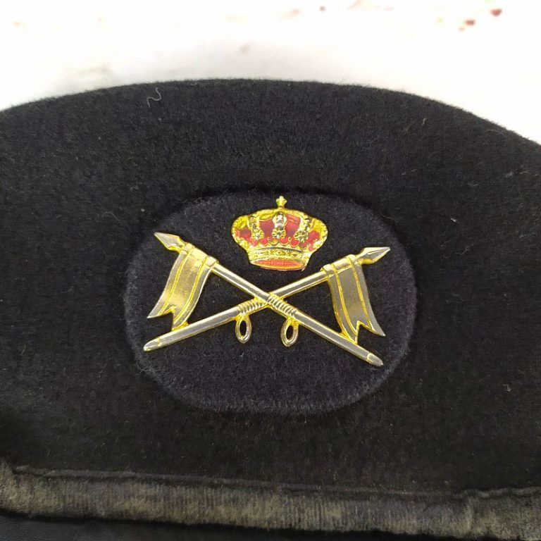 Boina Negra De Caballer A Del Ej Rcito Espa Ol Militaria Sagrada Familia