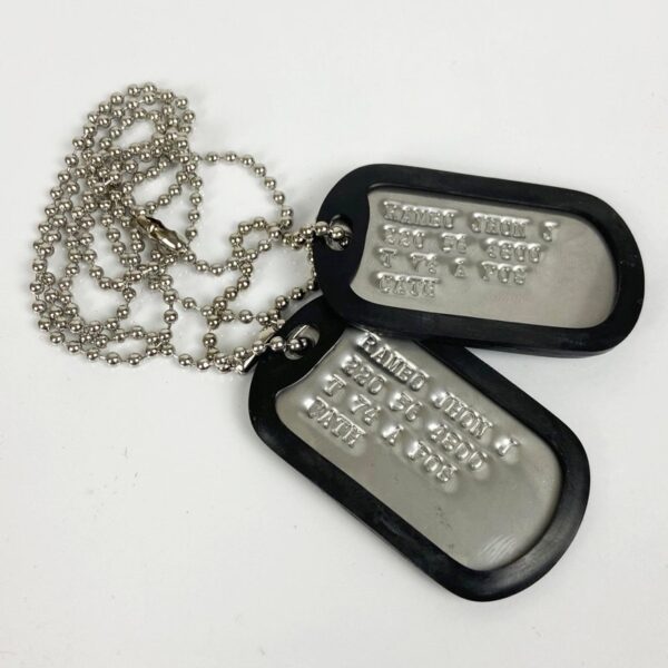 Pareja de chapas de identificación “Dog Tag” - Imagen 6