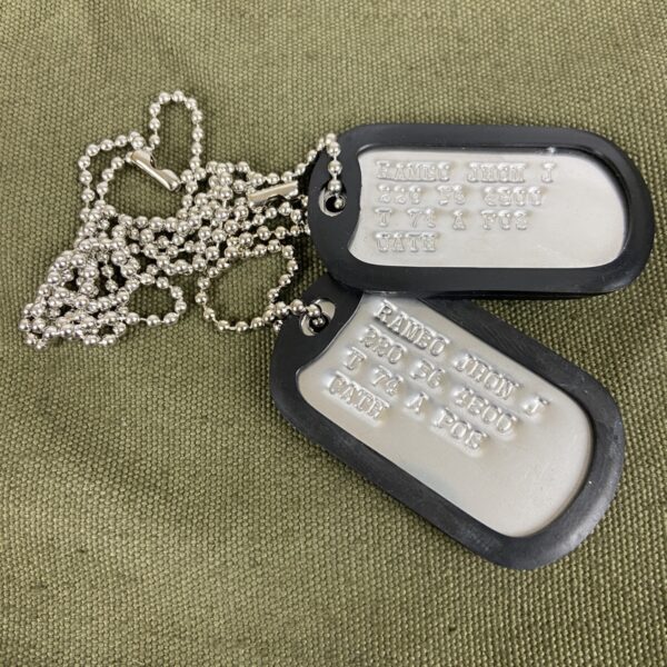 Pareja de chapas de identificación “Dog Tag”