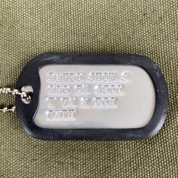 Pareja de chapas de identificación “Dog Tag” - Imagen 4