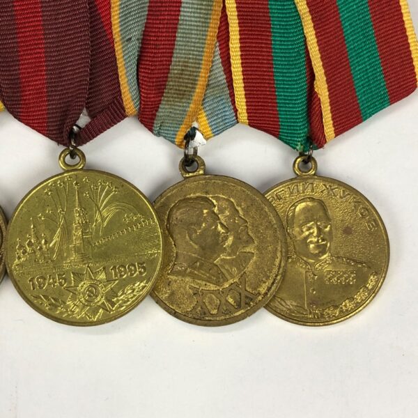 Pasador con 5 medallas URSS - Imagen 3