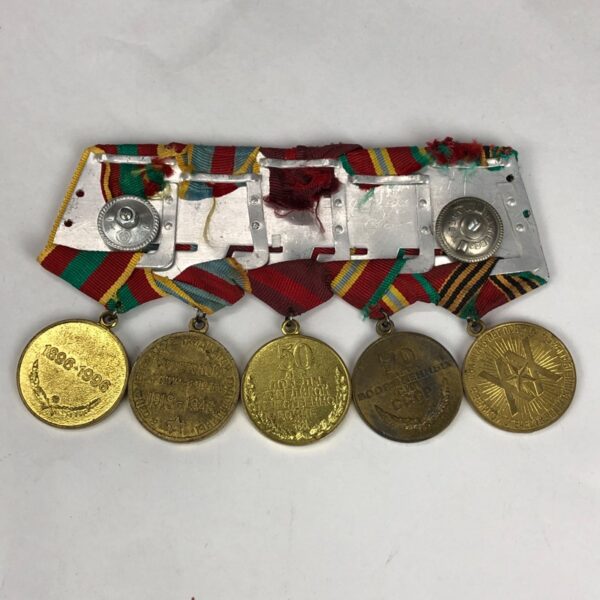 Pasador con 5 medallas URSS - Imagen 2