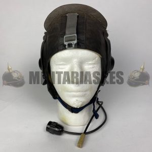 Gorro de cuero para piloto de caza Soviético