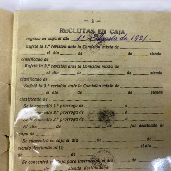 Cartilla Militar Grupo de documentos Alfonso XIII