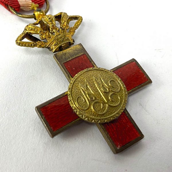 Cruz al Mérito Militar con distintivo rojo 1868-1871