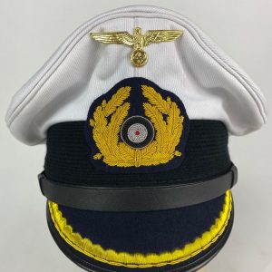 Gorra de Plato de Oficial Alemán Kriegsmarine