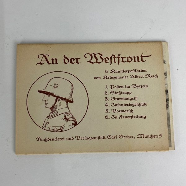 Tarjetas Postales Alemanas An der Westfront WW2