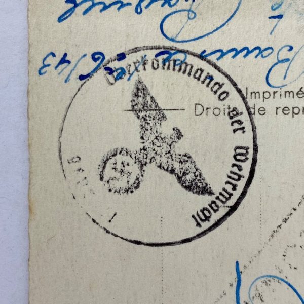 Tarjeta Postal de la Segunda Guerra Mundial