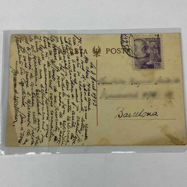 Tarjeta Postal de Franco 1943