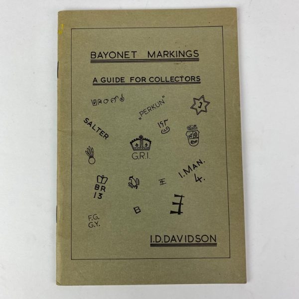Libro Bayonet Markings: A Guide for Collectors I. D. Davidson
