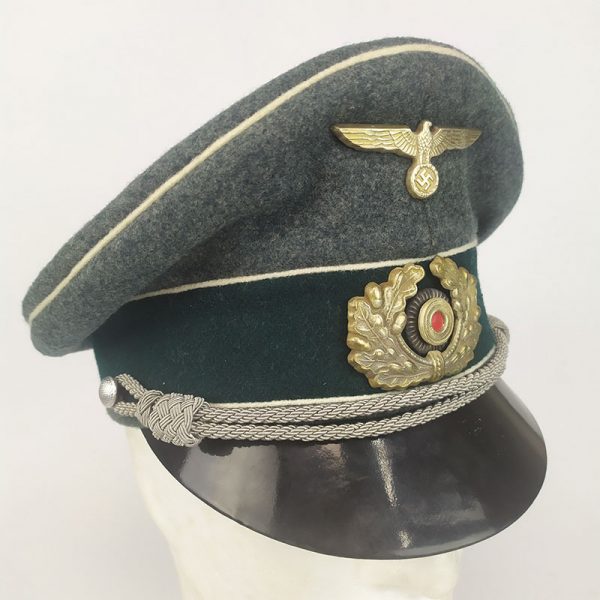 Gorra de plato Oficial Alemán WW2 REPRO