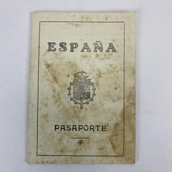 Pasaporte época de Alfonso XIII 1921