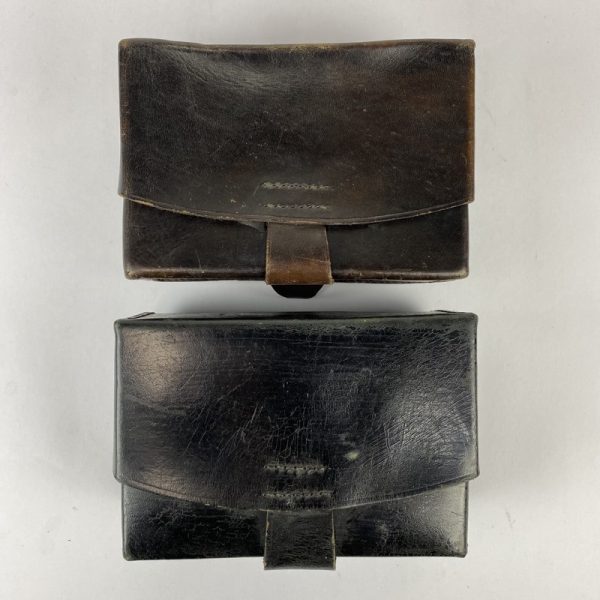 Cartucheras de cuero negras para Mauser