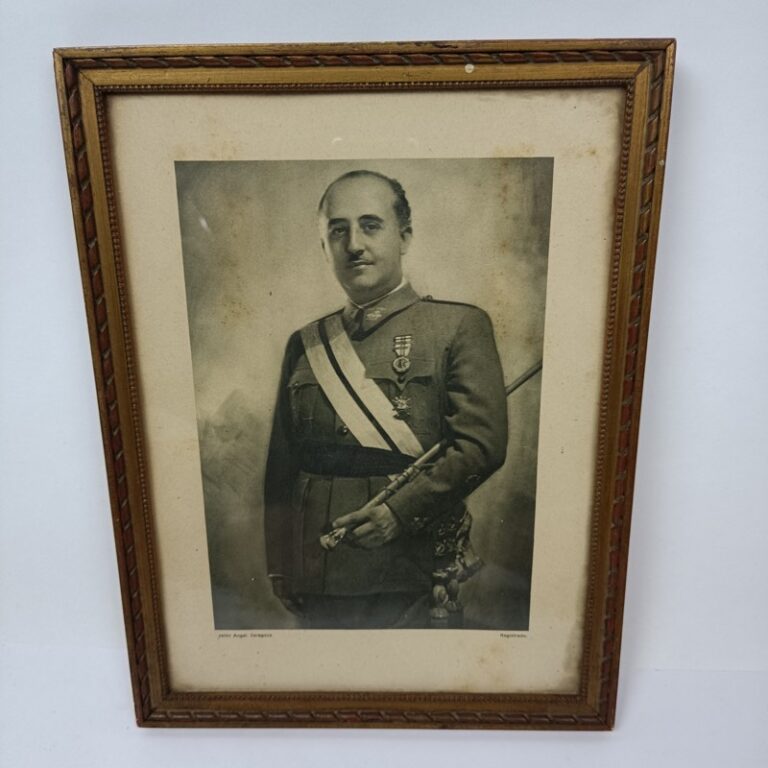 Cuadro de Francisco Franco Jalón Ángel Militaria