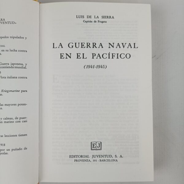 Colección La Guerra Naval Luis de la Sierra
