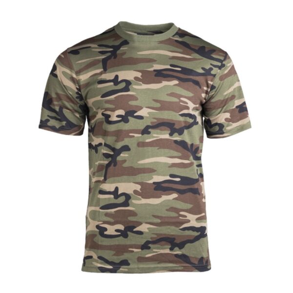 Camiseta Militar Woodland de manga corta