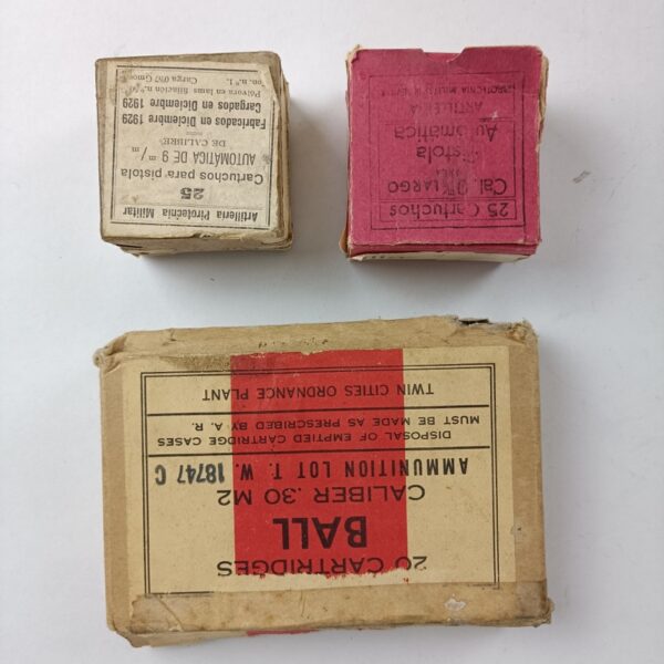 Cajas de cartón para Cartuchos antiguas