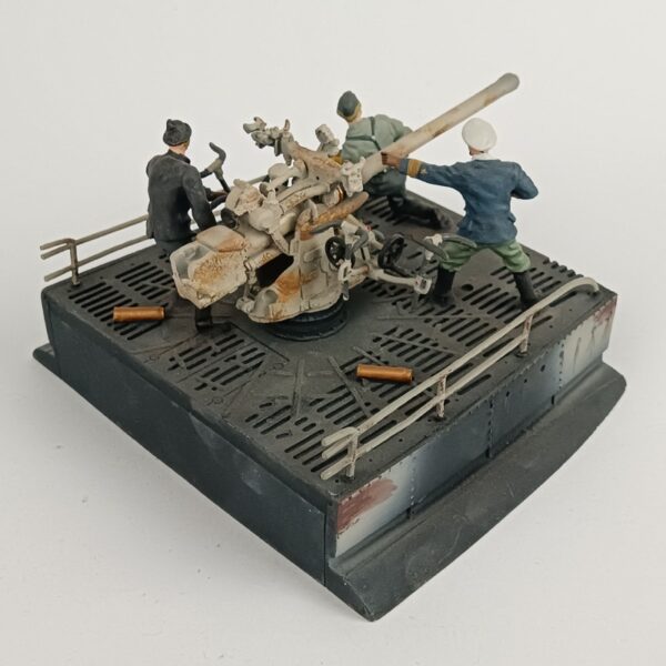 Miniatura Cañón 88 mm U-Boat tipo VIIc 1/32