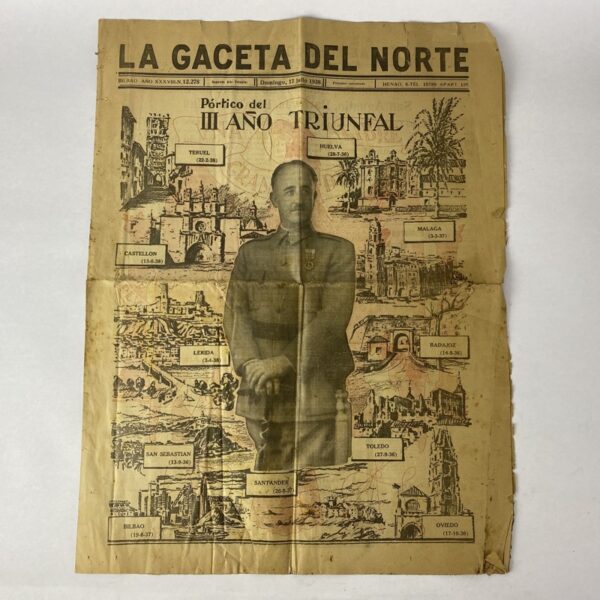 Periódico La Gaceta del Norte Guerra Civil Española