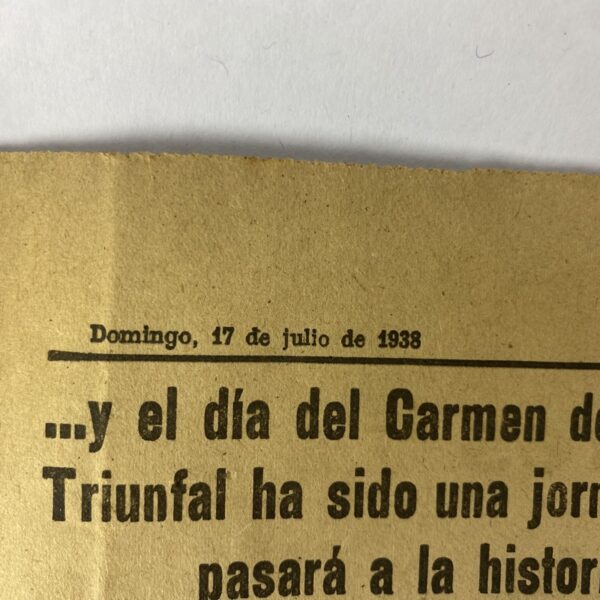 Periódico La Gaceta del Norte Guerra Civil Española