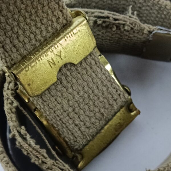 Cinturón de lona con hebilla de latón US Army