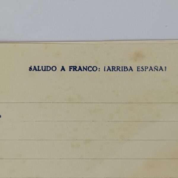 Sobre y Carta de Franco años 40