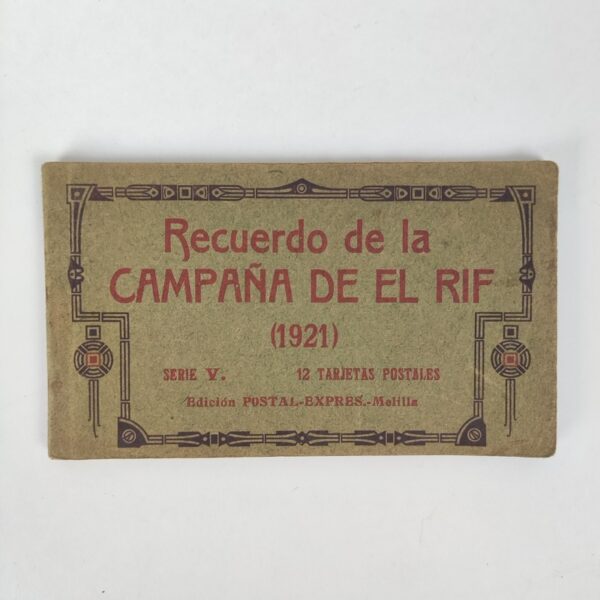 Tarjeta Postal Recuerdo de la Campaña de el Rif 1921