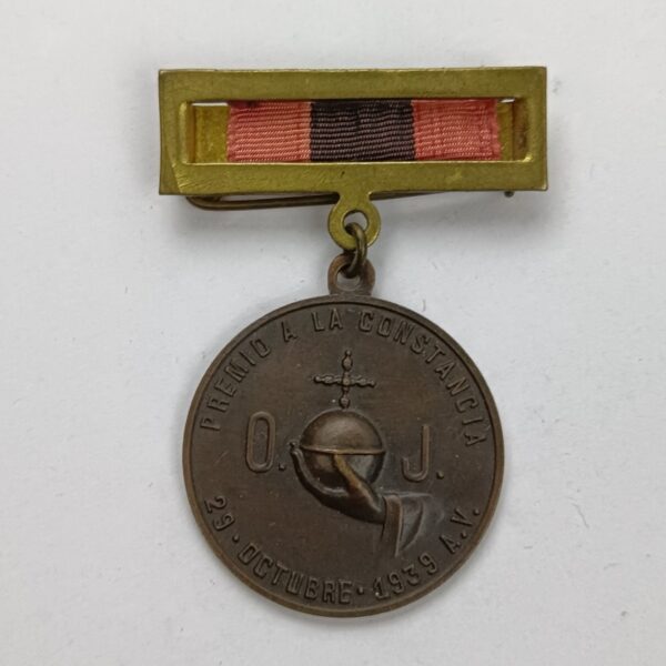 Medalla Premio a la Constancia OJ Falange 1939