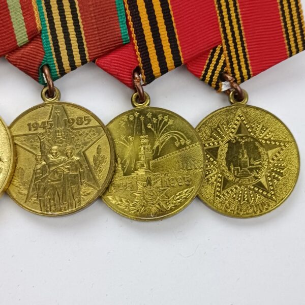 Pasador Soviético con 5 Medallas URSS