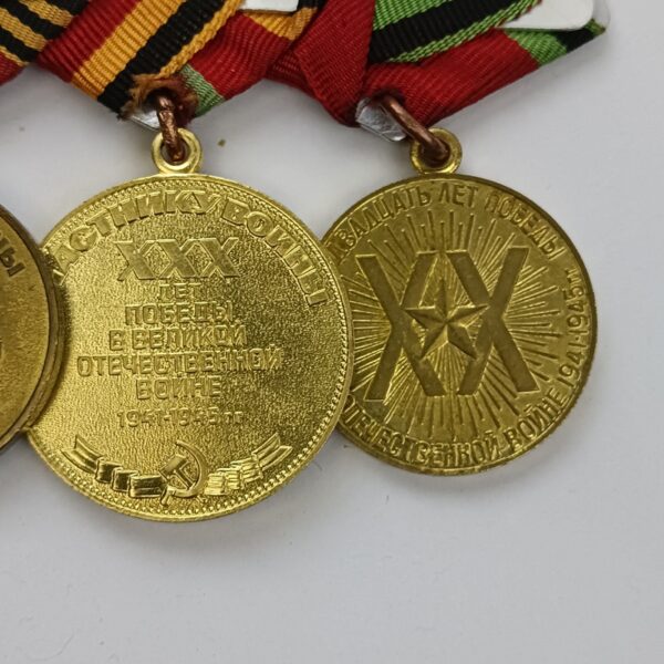 Pasador Soviético con 5 Medallas URSS