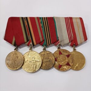Pasador Soviético con 5 Medallas