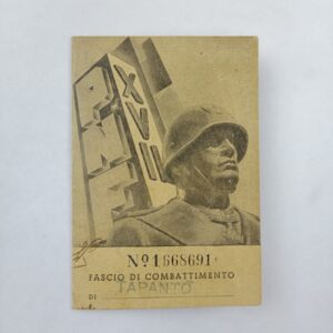 Carnet del PNF Fascio di Combatimento 1940