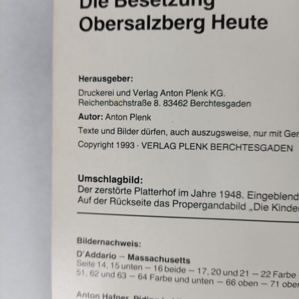 Libro Obersalzberg en el Tercer Reich