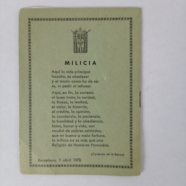 Libreto Himnos Ejercito Español Años 70