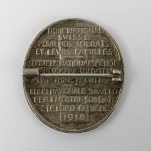 Insignia Donativo Nacional 1918 de Plata WW1 Suiza