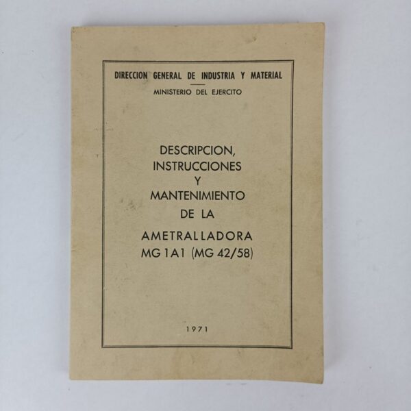 Manual Ametralladora MG 1A1 (MG 42/58)