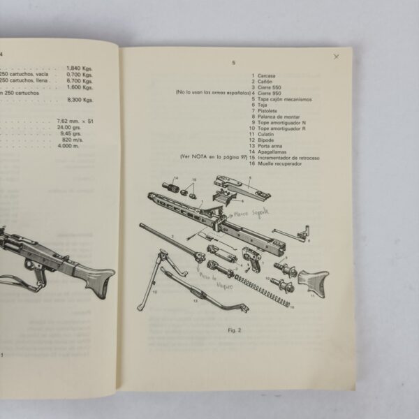 Manual Ametralladora MG 1A1 (MG 42/58)