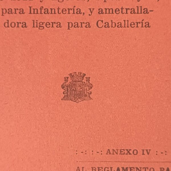 Manual Fusiles Ametralladores 1922 Guerra Civil República