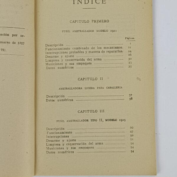 Manual Fusiles Ametralladores 1922 Guerra Civil República