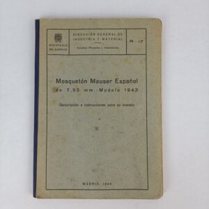 Manual Mosquetón Mauser Español 1943