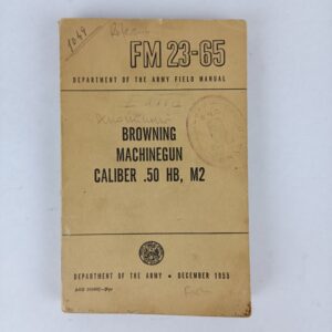 Manual para Ametralladora M2