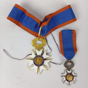 Medalla Orden de la Educación Cívica 1933 Francia
