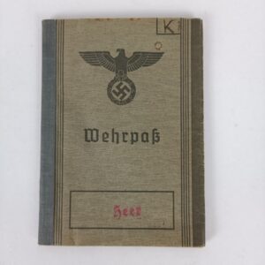 Wehrpass del Ejército Alemán Heer WW2 Alemania