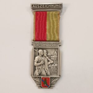 Medalla competición Grünenmatt 1938 Suiza