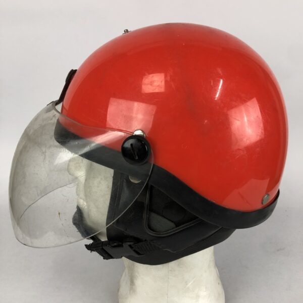 Casco Antidisturbios de Fibra rojo