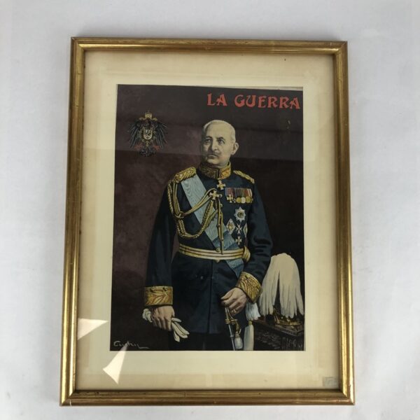 Acuarela Alexander von Linsingen Cuchy Arnau WW1