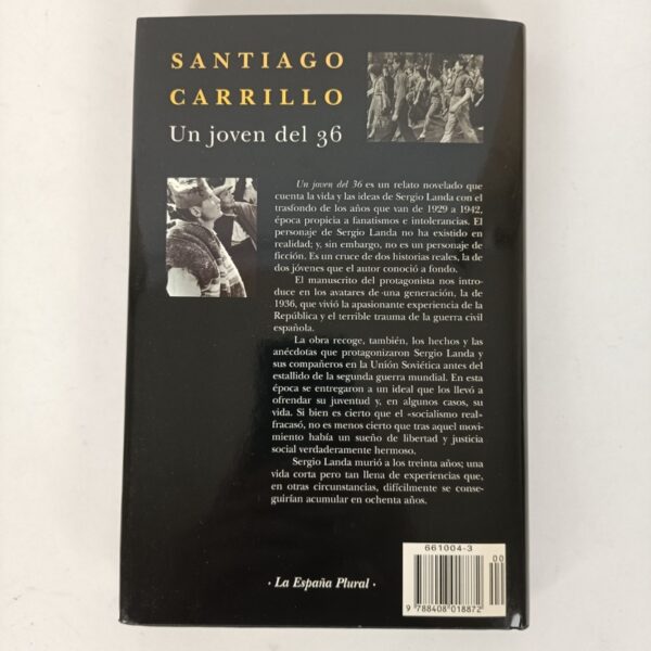 Libro Un joven del 36 Santiago Carrillo