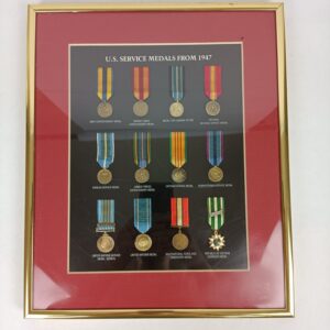 Cuadro Medallas de Servicio desde 1947 USA