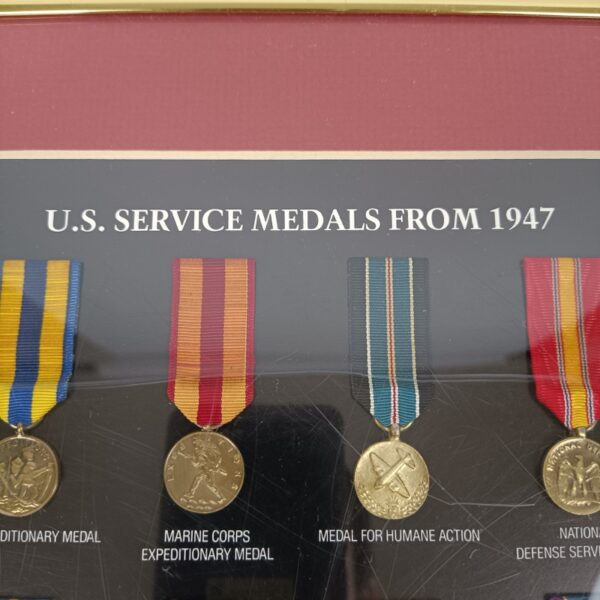 Cuadro Medallas de Servicio desde 1947 USA