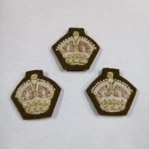 Insignias para Mayor Corona en tela WW1 WW2 UK